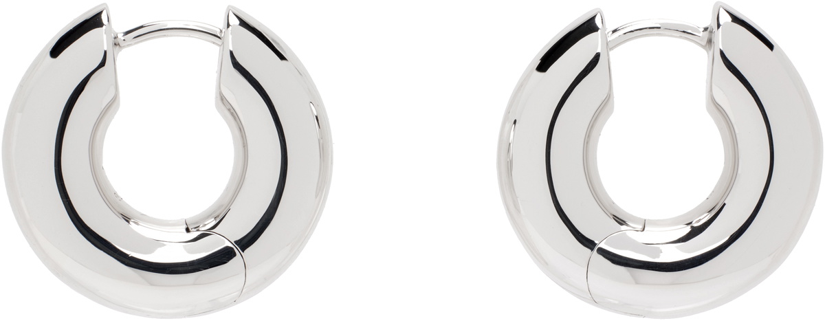 Tom Wood Silver Oyster Hoops Small Earrings Tom Wood