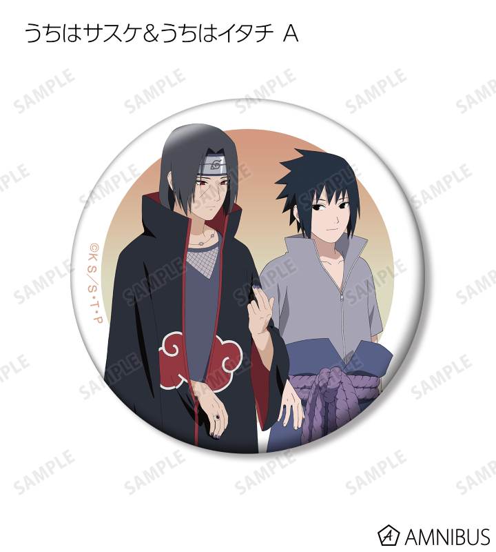 NARUTO ナンジャタウン 2010年 缶バッジ サスケ＆イタチ NARUTO