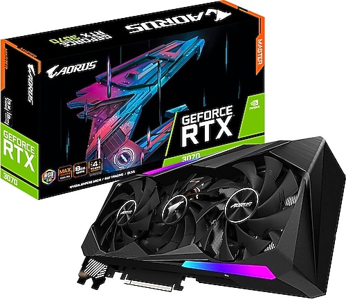 Gigabyte AORUS RTX 3070 MASTER 8G LHR GV-N3070AORUS M-8GD 2.0 256