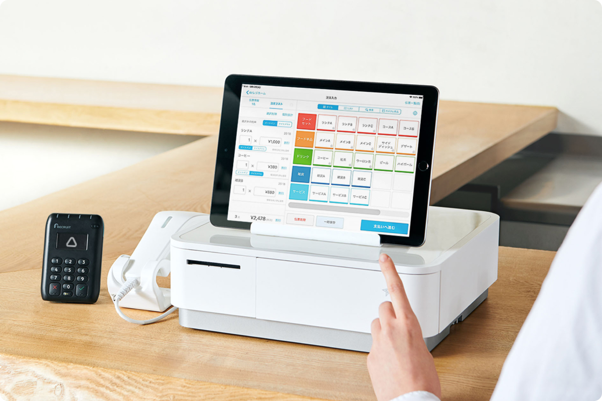 レシートプリンター内蔵キャッシュドロア mPOP | POSレジならAirレジ