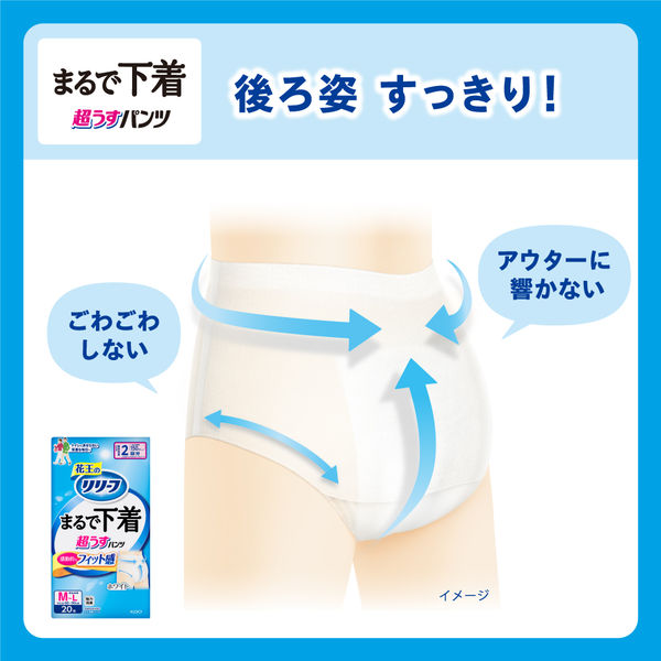 リリーフ パンツタイプ まるで下着 2回分 ホワイト L-LLサイズ