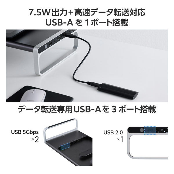 モニタースタンド型 ドッキングステーション 12in1 DST-W08 エレコム 1