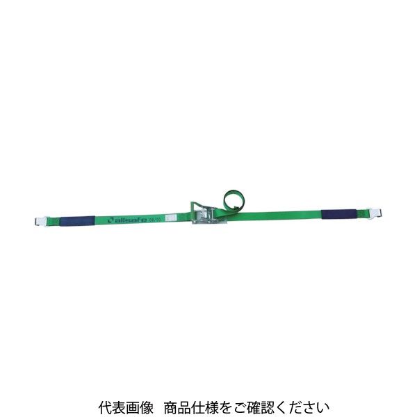 オールセーフ allsafe ラッシングベルト ラチェット式フラットフック重
