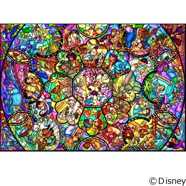 テンヨー ディズニー ジグソーパズル ステンドアート 1000ピース