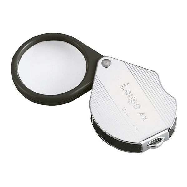 クリアー光学 携帯用ルーペ 拡大鏡 ガラスレンズ 4倍 36mm L-48L 1個