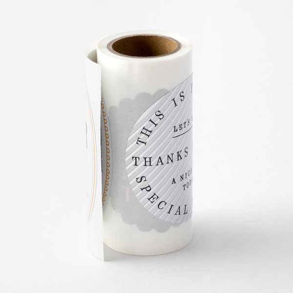 ロールシール　6本set 訳あり デザインフィル ロールシール<L> メタリック ギフトラベル柄 82472006