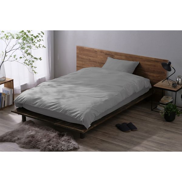 アイリスオーヤマ ボックスシーツ ライトグレー BXS-TCA-D 1枚（直送品