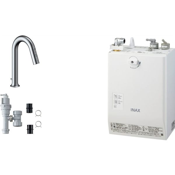 LIXIL 小型電気温水器(ゆプラス)自動水栓一体型壁掛3L セット品 EHMS