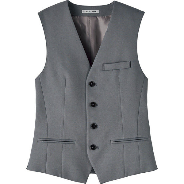 ボンマックス FACE MIX（フェイスミックス） メンズベスト グレー M
