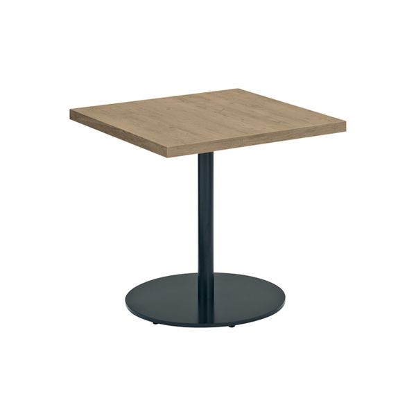 オカムラ アルトピアッツァ カフェテーブル750角 ソーンオーク 750幅