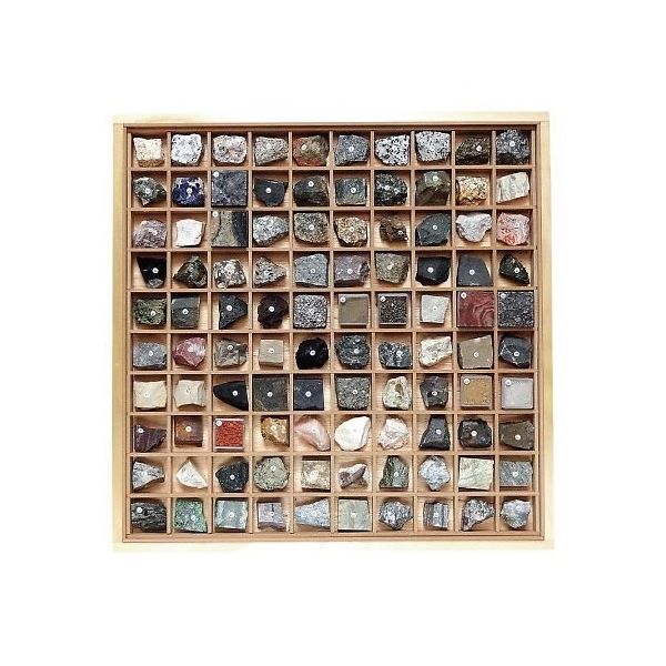 東京サイエンス 岩石標本(岩石標本100種) 3-657-08 1セット（直送品