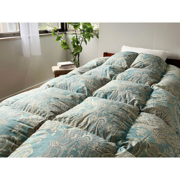 ロマンス小杉 中央増量 超ボリューム羽毛掛ふとん シングルロング 1400