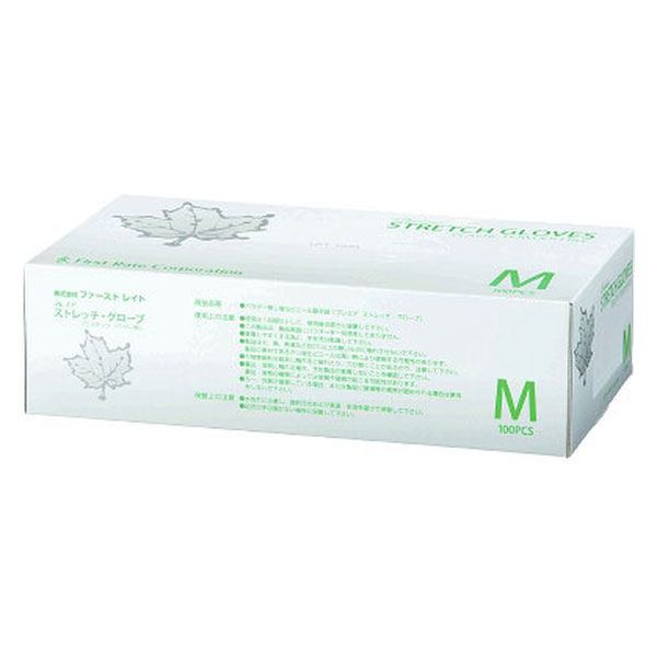 ファーストレイト ストレッチグローブ パウダーフリー プラスチック M