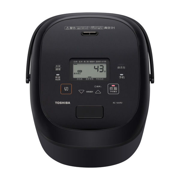 東芝 真空IH 炊飯器 5.5合 RCー10VRV(K) 1台 - アスクル