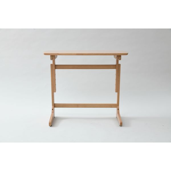 山善 YAMAZEN 高さを変えられる小机 幅750×奥行435×高さ650mm キウイ