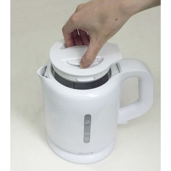 山善(YAMAZEN) 電気ケトル 容量1.0L ハイパワー1200W 沸騰・空焚き時