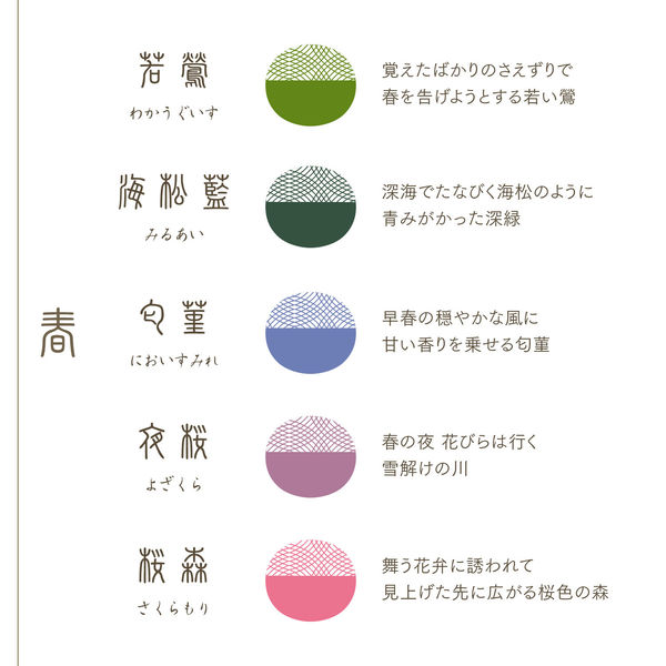 セーラー万年筆 万年筆用カートリッジインク SHIKIORI（四季織） 【春