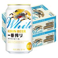 ビール キリン一番搾り ホワイトビール 缶 350ml 1ケース(24本) - アスクル
