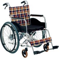 松永製作所 立ち止まり君付車いす (低床タイプ) AR-211BT 座幅38 S-1