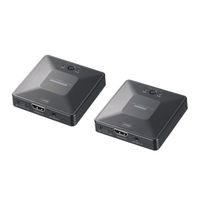 サンワサプライ ワイヤレス分配HDMIエクステンダー(2分配) VGA-EXWHD7N