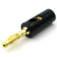 共立電子産業 φ4mmネジ止め式バナナプラグ金メッキ 黒 2個入 WTN-06