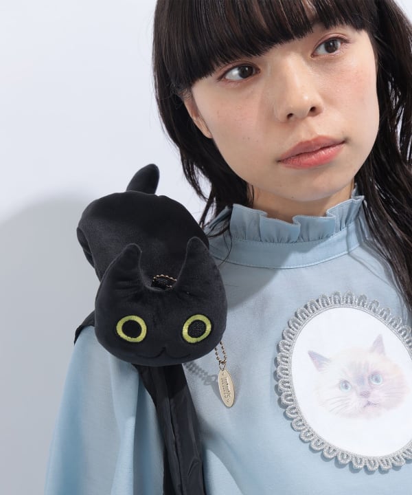 ブラックハート柄デニム♡刺繍のショルダーバッグ♡リボンとバンダナの