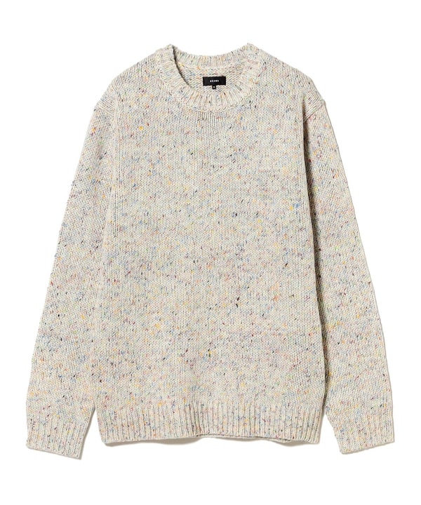 BEAMS（ビームス）3ゲージ カラーネップ クルーネック ニット 24FW