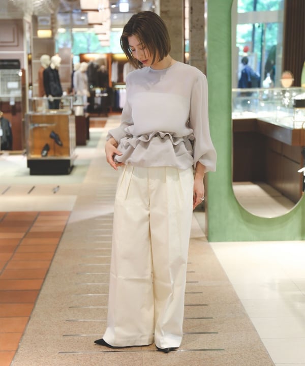 Demi-Luxe BEAMS（デミルクス ビームス）マルチウェイ シアーブラウス