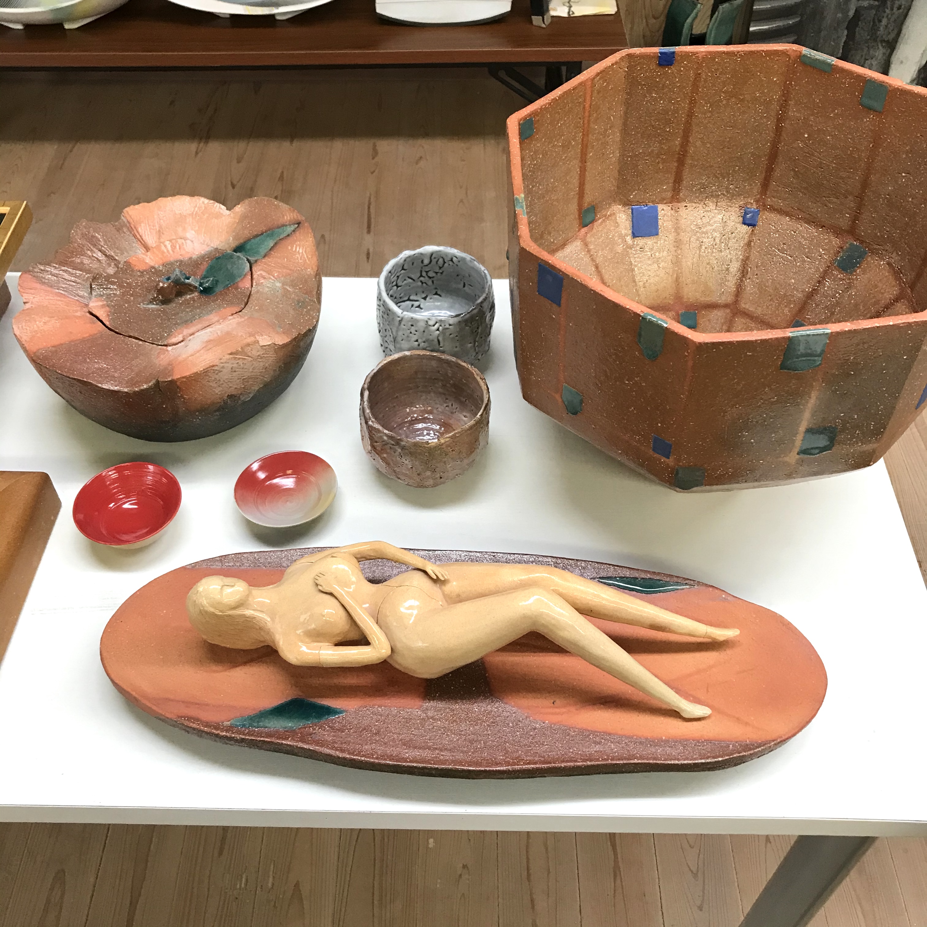 萩焼 大和保男 徳利 本人作品 萩焼大和保男徳利本人作品