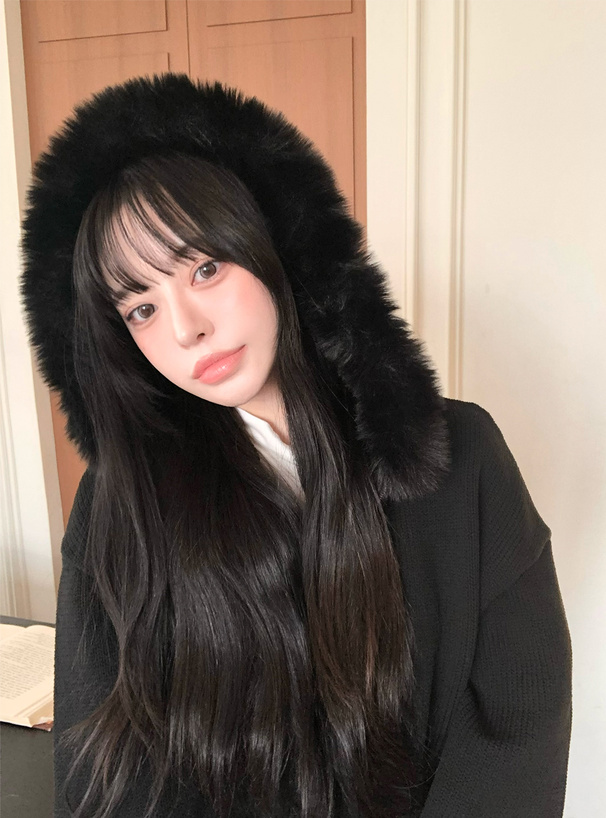 フードファーニットパーカー[an1497] | レディースファッション通販の