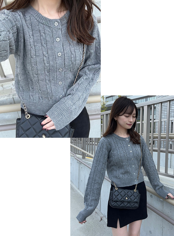 ケーブルニットカーディガン[gn315] | レディースファッション通販の