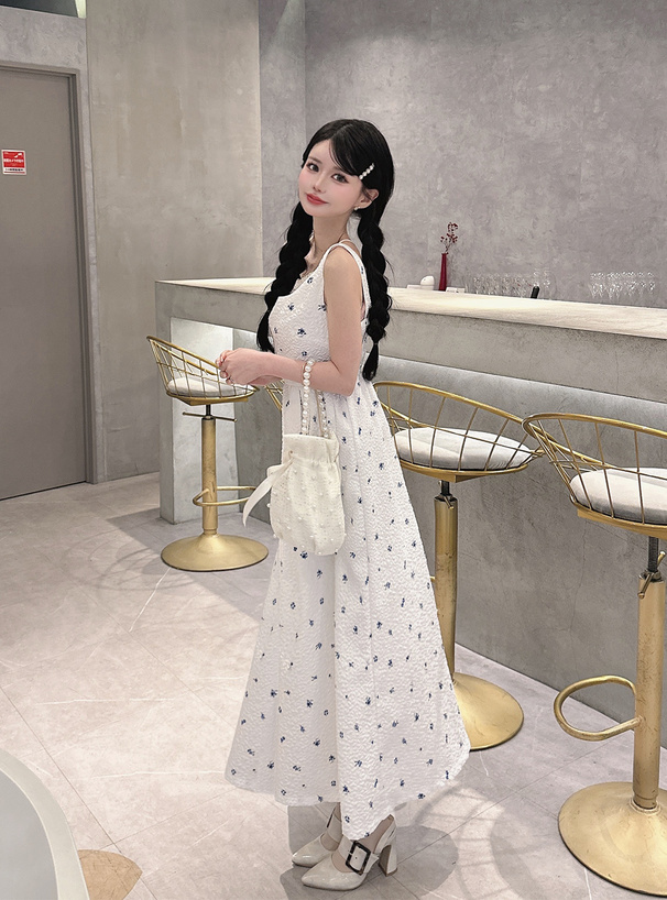 花柄ジャガードフレアワンピース[gn389] | レディースファッション通販