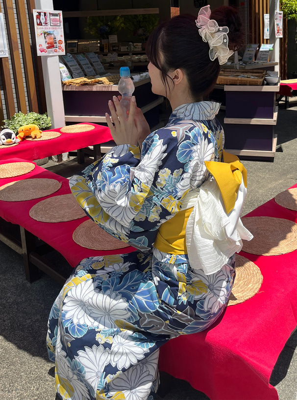 水彩菊浴衣セット[gi1218] | レディースファッション通販のグレイル