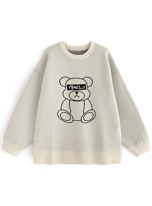 くまニットトップス[kz589] | レディースファッション通販のグレイル