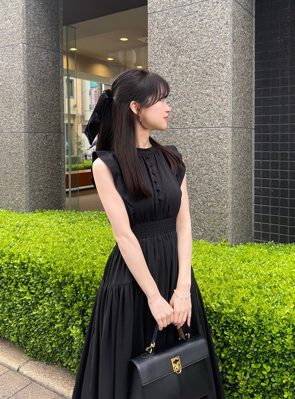 楊柳シフォンフリルフレアワンピース[k9123c] | レディース