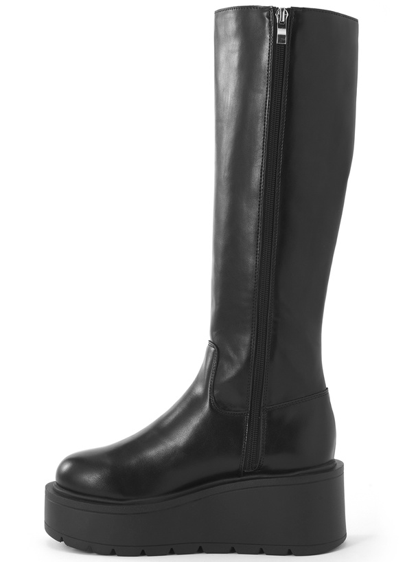 厚底レザースリムロングブーツ[zr1192] | レディースファッション通販