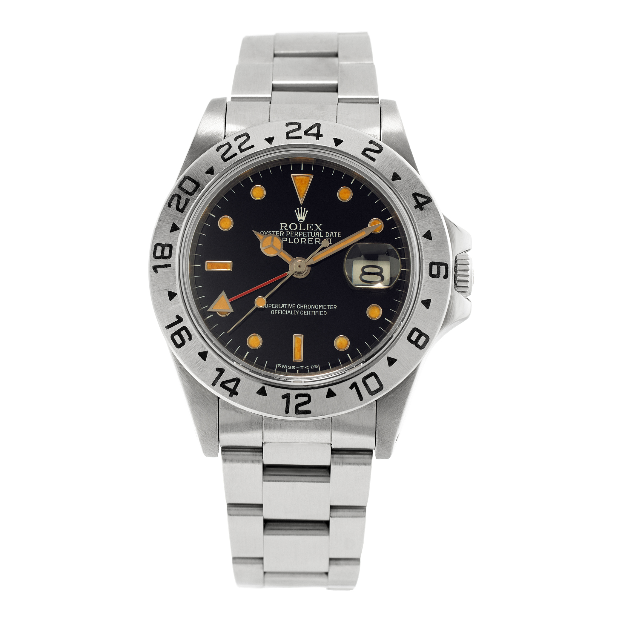 Used Rolex Explorer II 16550 Stainless Steel Black W527106