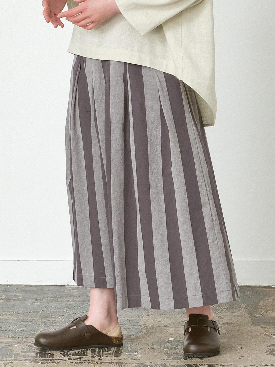 ガウチョパンツ 綿オックスストライプ | パンツ9ブタケ | 【公式】D*g