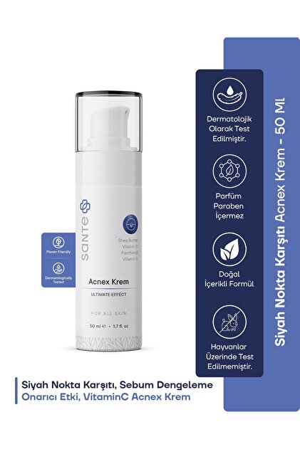SantePlus Siyah Nokta Karşıtı Ve Sebum Dengeleyici Vitaminc Acnex
