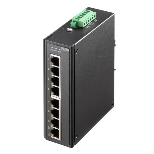 スイッチングハブ（産業用・ギガビット・POE・高耐久・8ポート・EMS