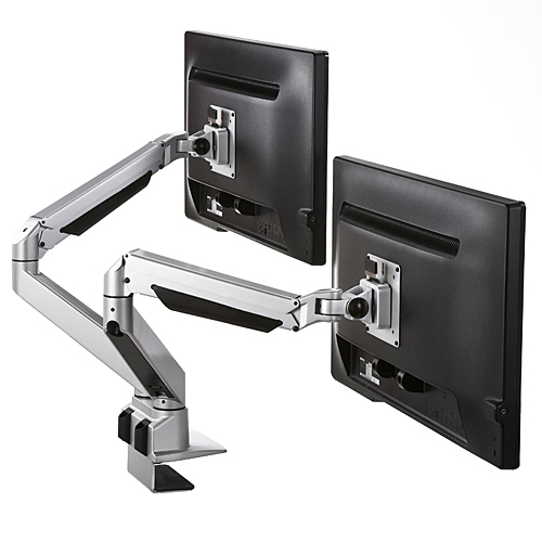 モニターアーム（デュアル・クランプ・水平・垂直・机・VESA・リモート