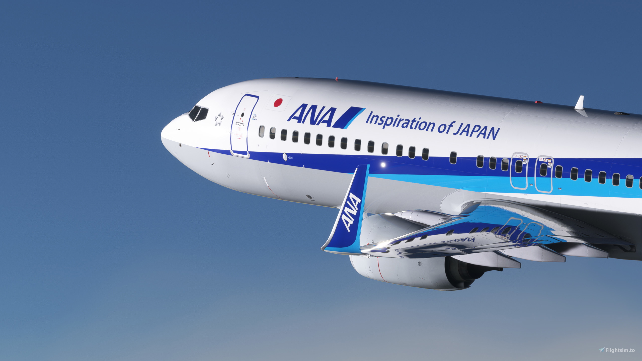 ANA Wings [JA89AN] w/Cabin PMDG B737-800 のために Microsoft Flight