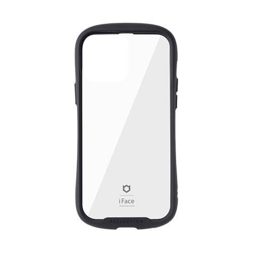 iPhone13ProMax】 iFace Reflection 強化ガラスクリアケース ブラック