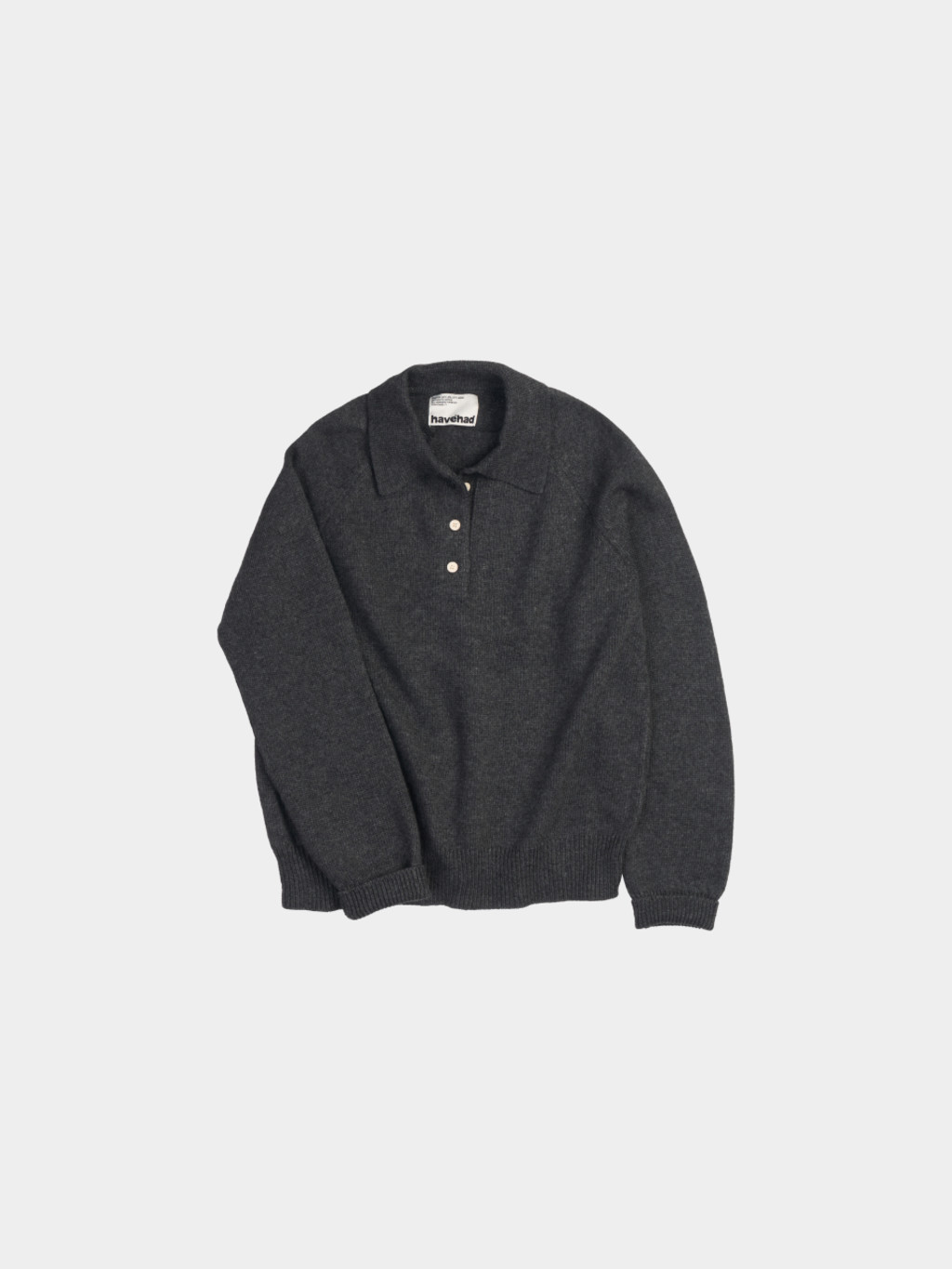 Yak Wool Collar Knit (Charcoal) : 해브해드 Havehad | 바른 도시
