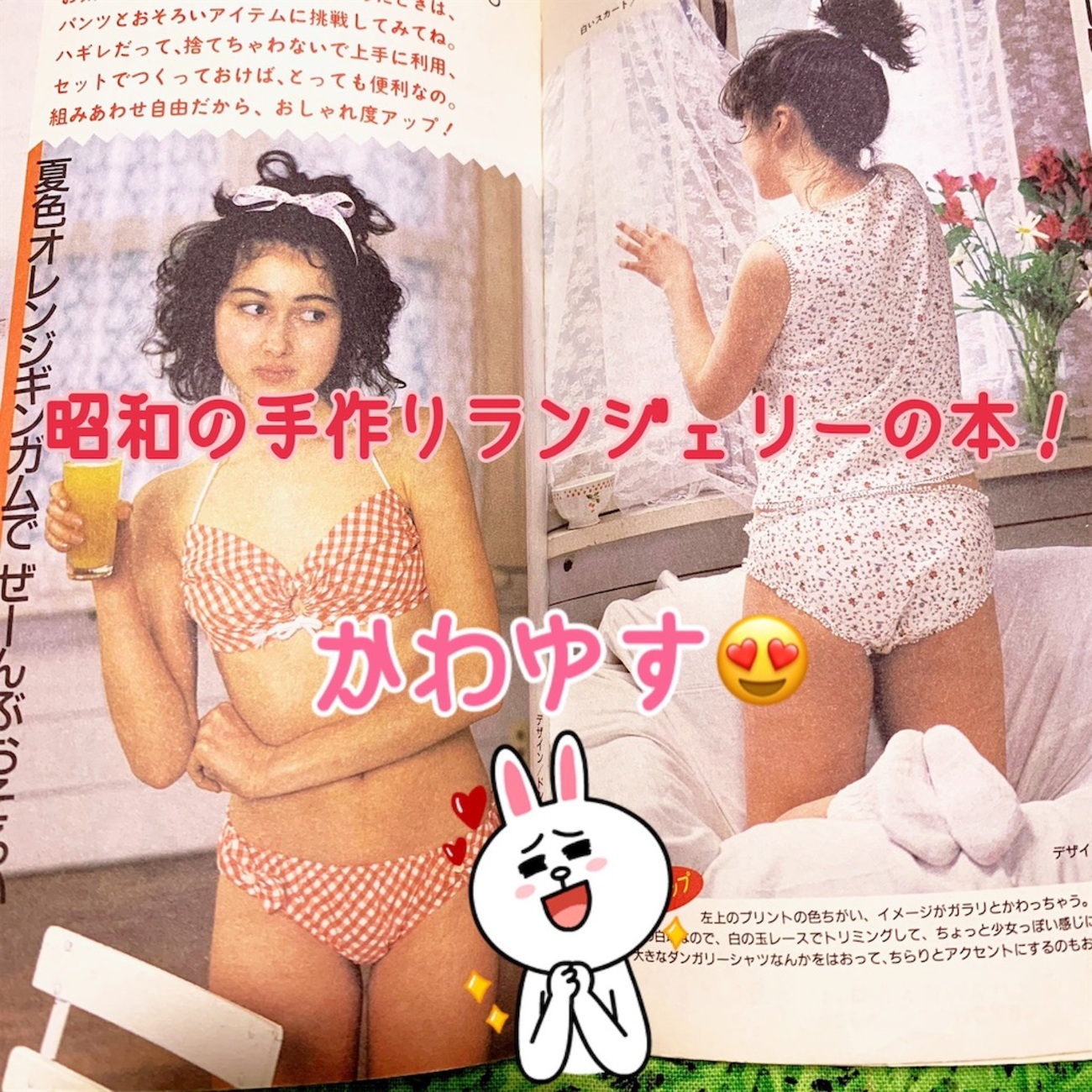昭和の手作りランジェリーの本(＾∀＾)今見てもおっしゃれ