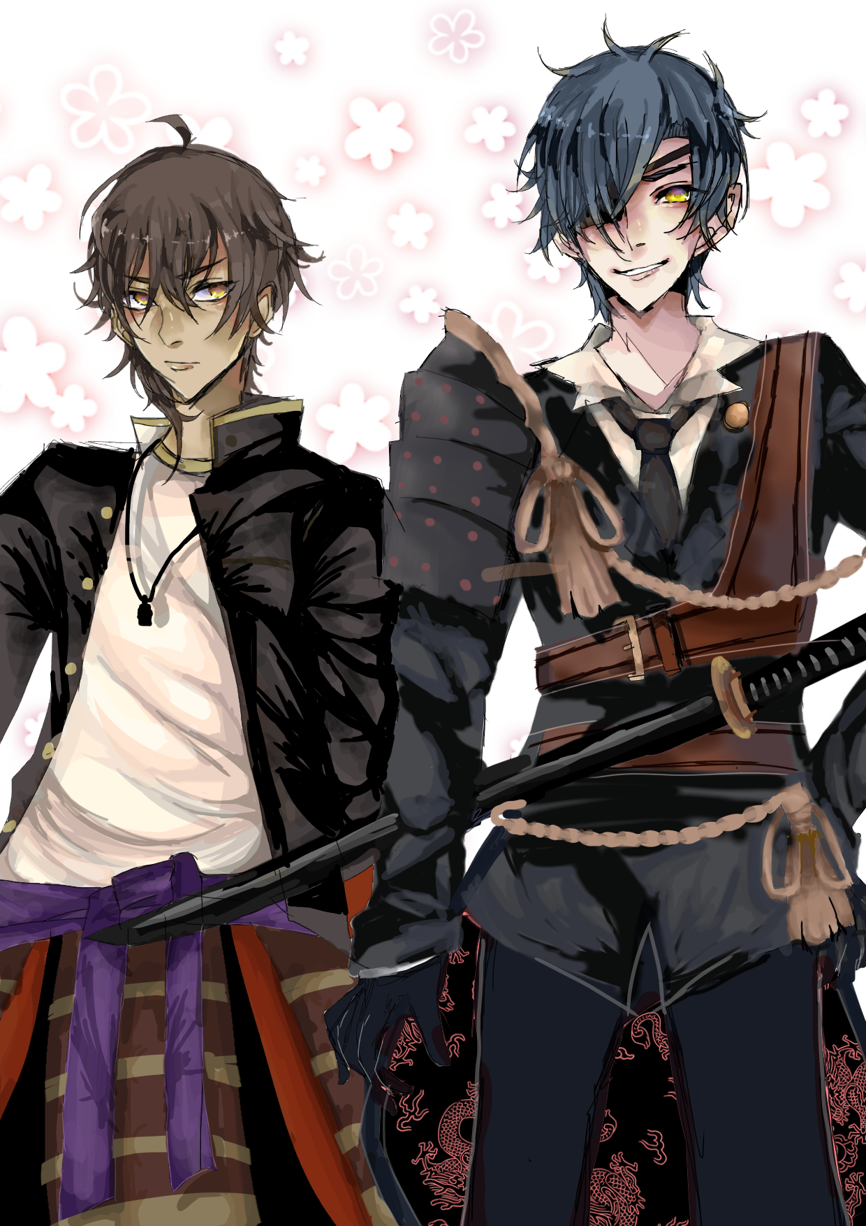 燭台切光忠&大倶利伽羅(刀剣乱舞)伊達組 - ibisPaint