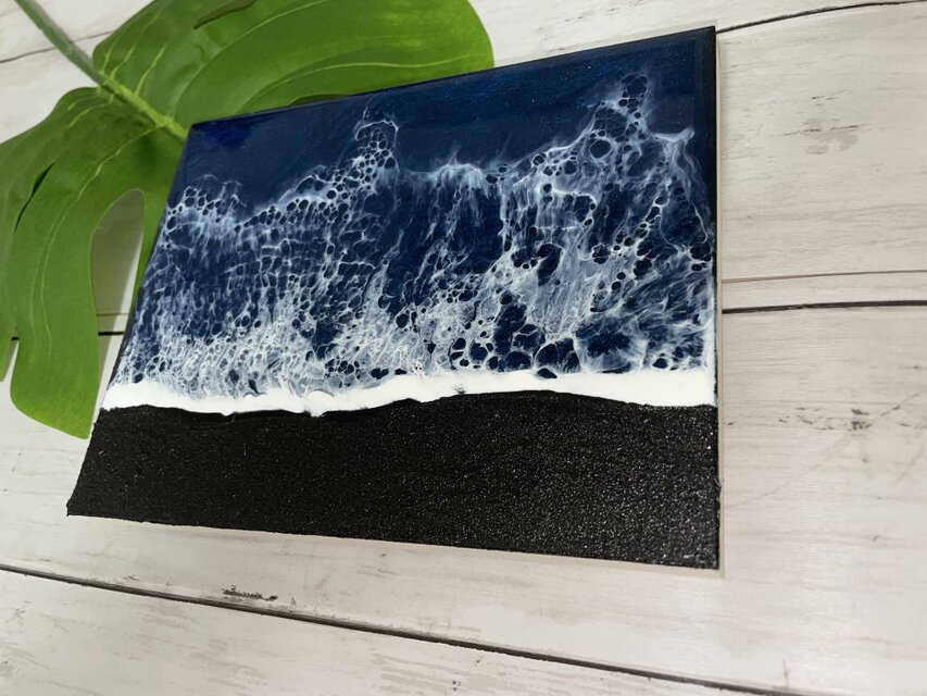 オーシャンアート 波レジンアート 海【長方形R-04】 | iichi 日々の