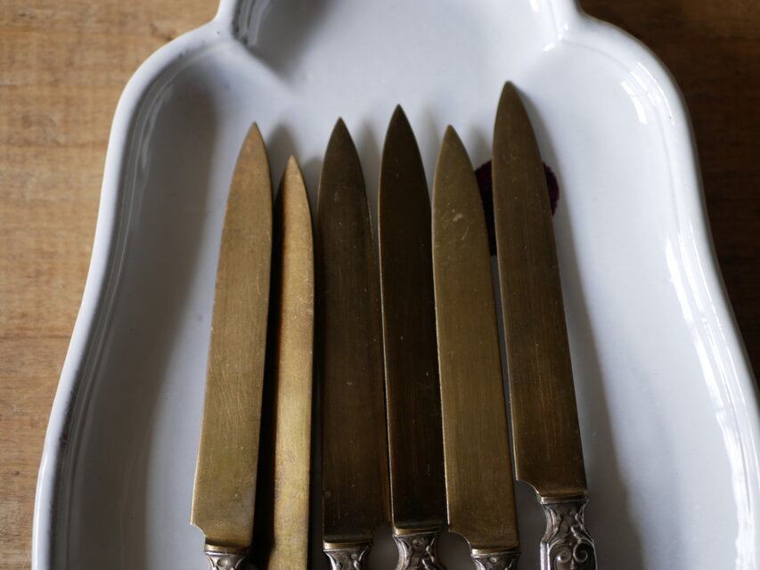 純銀製 アンティークカトラリー ナイフ フランスアンティーク