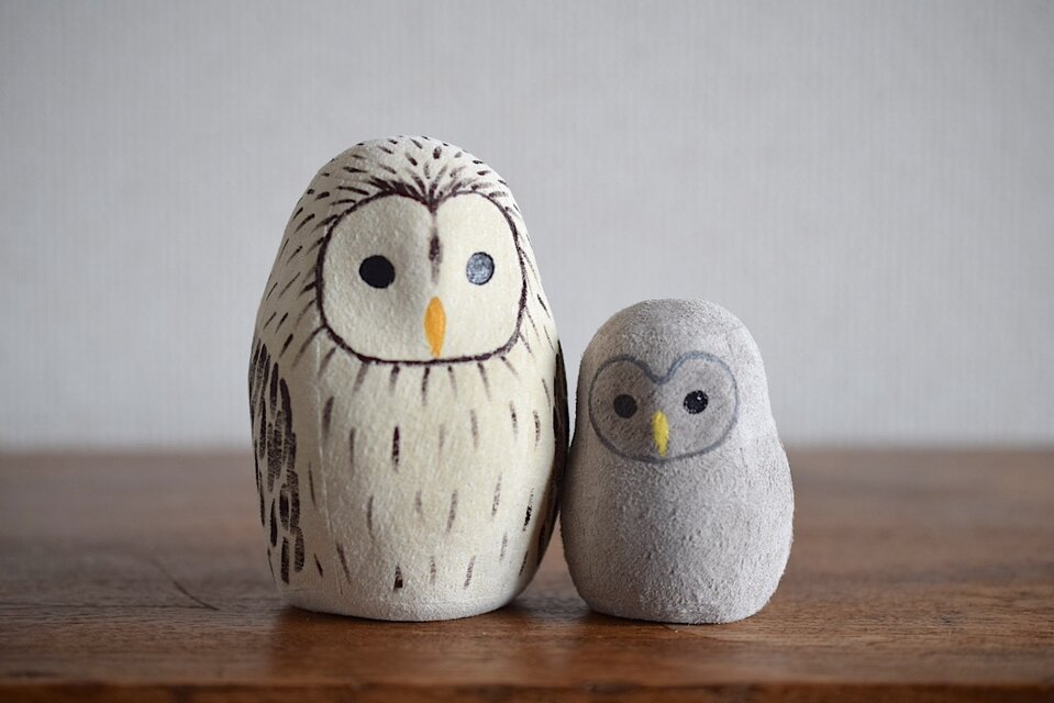 革のオブジェ フクロウ | iichi 日々の暮らしを心地よくする