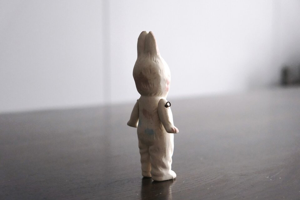 ビスク ドール ミニョネット 女の子 うさぎ フランス アンティーク